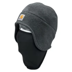 Men's Carhartt 2 In 1 Fleece Headwear -Clothing Store 0 1001 carhartt 2 in 1 fleece headwear charcoal heather