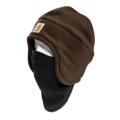 Men's Carhartt 2 In 1 Fleece Headwear -Clothing Store 0 1001 carhartt 2 in 1 fleece headwear dark brown