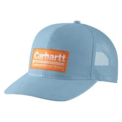 Men's Carhartt Canvas Mesh-Back Outdoors Patch Cap -Clothing Store 0 1001 carhartt canvas mesh back outdoors patch cap moonstone