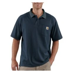 Men's Carhartt Contractor's Work Polo -Clothing Store 0 1001 carhartt contractors work polo navy