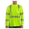 Men's Carhartt Force Hi-Vis Class 3 Long Sleeve T-Shirt 2 Men's Carhartt Force Hi-Vis Class 3 Long Sleeve T-Shirt -Clothing Store 0 1001 carhartt force hi vis class 3 long sleeve t shirt brite lime
