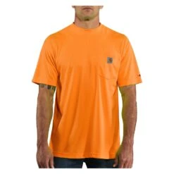 Men's Carhartt Force Hi-Vis Color Enhanced T-Shirt 7 Men's Carhartt Force Hi-Vis Color Enhanced T-Shirt -Clothing Store 0 1001 carhartt force hi vis color enhanced t shirt brite orange