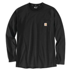 Men's Carhartt Force Long Sleeve Pocket T-Shirt -Clothing Store 0 1001 carhartt force long sleeve pocket t shirt black