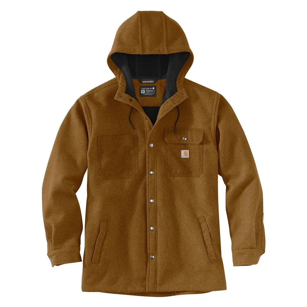 Men's Carhartt Heavyweight Hooded Shirt Jacket 4 Men's Carhartt Heavyweight Hooded Shirt Jacket - Image 2