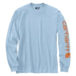 Men's Carhartt Long Sleeve Logo T-Shirt 29 Men's Carhartt Long Sleeve Logo T-Shirt -Clothing Store 0 1001 carhartt long sleeve logo t shirt moonstone