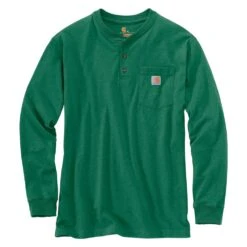 Men's Carhartt Long Sleeve Workwear Pocket Henley -Clothing Store 0 1001 carhartt long sleeve workwear pocket henley north woods heather