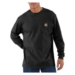 Men's Carhartt Long Sleeve Workwear Pocket T-Shirt 20 Men's Carhartt Long Sleeve Workwear Pocket T-Shirt -Clothing Store 0 1001 carhartt long sleeve workwear pocket t shirt black