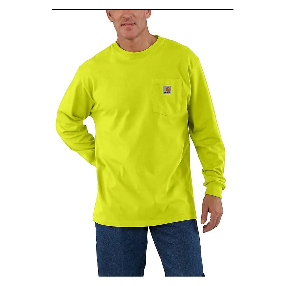 Men's Carhartt Long Sleeve Workwear Pocket T-Shirt 13 Men's Carhartt Long Sleeve Workwear Pocket T-Shirt - Image 11
