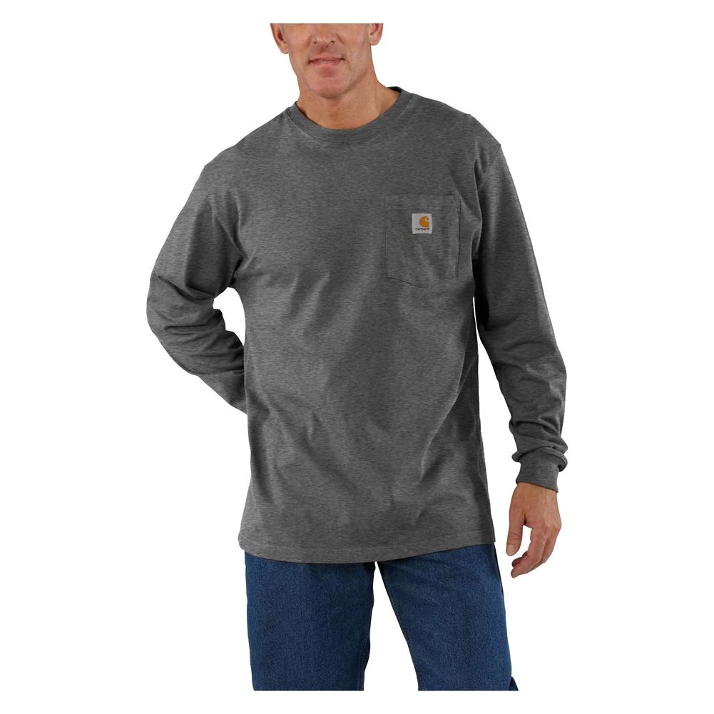 Men's Carhartt Long Sleeve Workwear Pocket T-Shirt 3 Men's Carhartt Long Sleeve Workwear Pocket T-Shirt