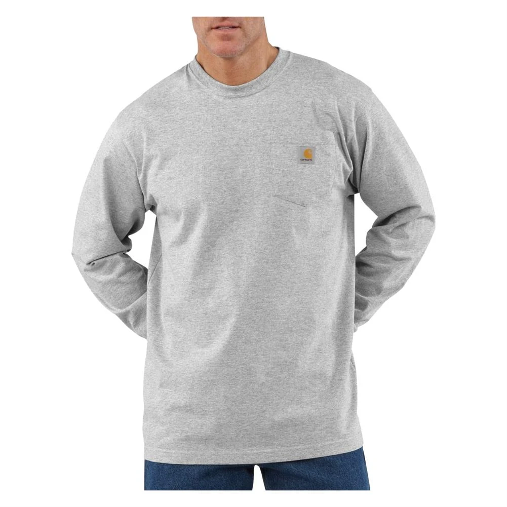 Men's Carhartt Long Sleeve Workwear Pocket T-Shirt 7 Men's Carhartt Long Sleeve Workwear Pocket T-Shirt - Image 5
