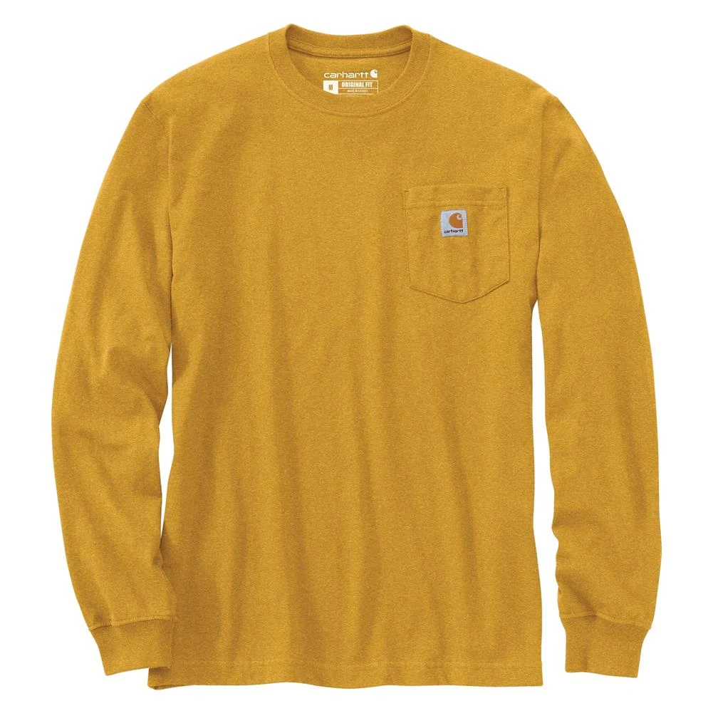 Men's Carhartt Long Sleeve Workwear Pocket T-Shirt 18 Men's Carhartt Long Sleeve Workwear Pocket T-Shirt - Image 16