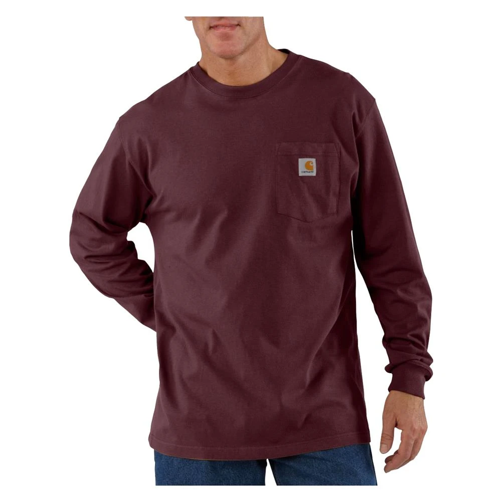 Men's Carhartt Long Sleeve Workwear Pocket T-Shirt 11 Men's Carhartt Long Sleeve Workwear Pocket T-Shirt - Image 9
