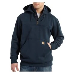 Men's Carhartt Rain Defender Loose Fit Heavyweight Quarter-Zip Sweatshirt -Clothing Store 0 1001 carhartt rain defender loose fit heavyweight quarter zip sweatshirt new navy