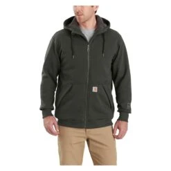 Men's Carhartt Rain Defender Rockland Sherpa Lined Hooded Sweatshirt -Clothing Store 0 1001 carhartt rain defender rockland sherpa lined hooded sweatshirt peat