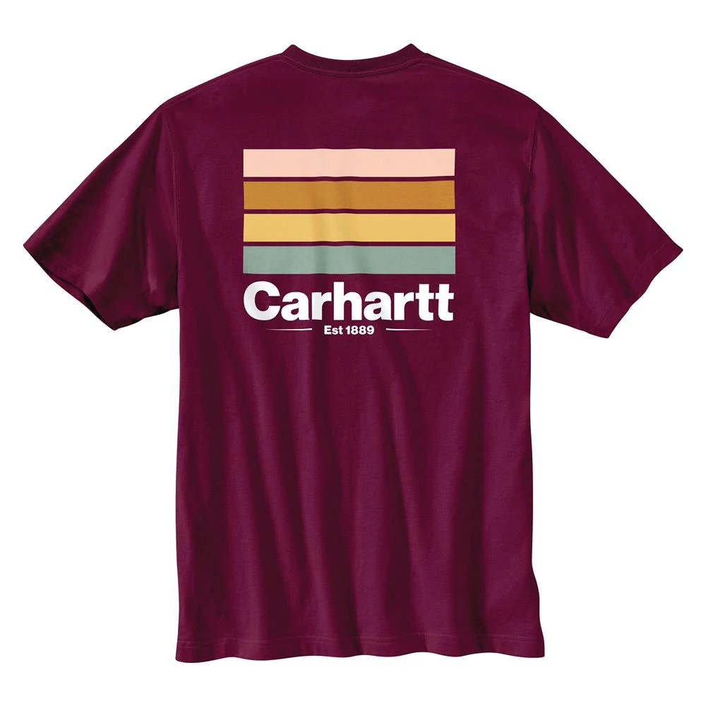 Men's Carhartt Relaxed Fit Heavyweight Pocket Line Graphic T-Shirt 3 Men's Carhartt Relaxed Fit Heavyweight Pocket Line Graphic T-Shirt