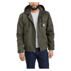 Men's Carhartt Relaxed Fit Washed Duck Utility Jacket -Clothing Store 0 1001 carhartt relaxed fit washed duck utility jacket moss