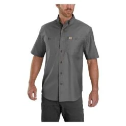 Men's Carhartt Rugged Flex Rigby Work Shirt -Clothing Store 0 1001 carhartt rugged flex rigby work shirt gravel