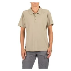 Women's 5.11 Helios Polo -Clothing Store 0 650 511 helios polo silver tan2