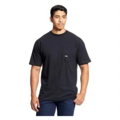 Men's Ariat Rebar Cotton Strong T-Shirt -Clothing Store 0 650 ariat rebar cotton strong t shirt black