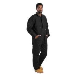 Men's Berne Workwear Deluxe Insulated Coveralls -Clothing Store 0 650 berne workwear deluxe insulated coveralls black