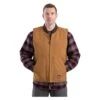 Men's Berne Workwear Duck Workmans Vest - Quilt Lined -Clothing Store 0 650 berne workwear duck workmans vest quilt lined brown duck