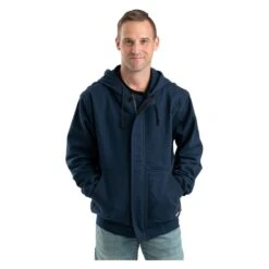 Men's Berne Workwear Flame Resistant Zippered Front NFPA 2112 Hooded Sweatshirt -Clothing Store 0 650 berne workwear flame resistant zippered front nfpa 2112 hooded sweatshirt navy