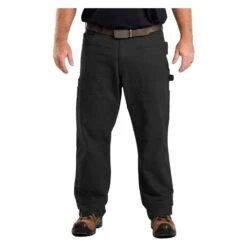 Men's Berne Workwear Highland Double-Front Duck Pants -Clothing Store 0 650 berne workwear highland double front duck pants black
