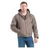 Men's Berne Workwear Washed Hooded Work Coat