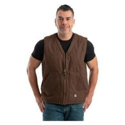 Men's Berne Workwear Washed V-Neck Vest