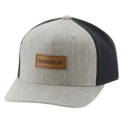 CAT Caterpillar Patch Hat -Clothing Store 0 650 cat caterpillar patch hat light heather gray