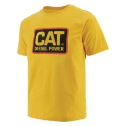 Men's CAT Diesel Power T-Shirt -Clothing Store 0 650 cat diesel power t shirt yellow orange