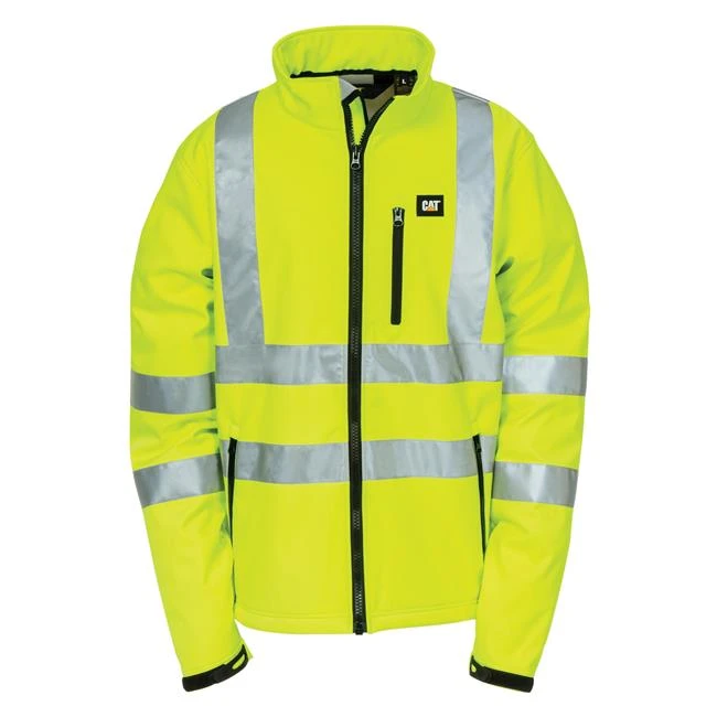 Men's CAT Hi-Vis Soft Shell Jacket 3 Men's CAT Hi-Vis Soft Shell Jacket