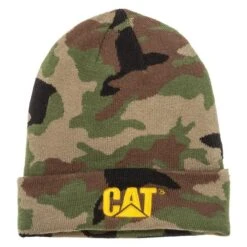 CAT Trademark Cuff Beanie -Clothing Store 0 650 cat trademark cuff beanie woodland camo