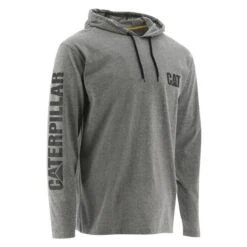 Men's CAT UPF Hooded Banner Long Sleeve T-Shirt -Clothing Store 0 650 cat upf hooded banner long sleeve t shirt dark heather gray