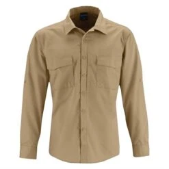 Men's Propper Long Sleeve REVTAC Shirt -Clothing Store 0 650 propper long sleeve revtac shirt khaki1