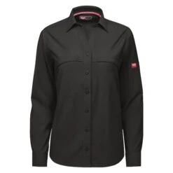 Women's Red Kap Cooling Performance Woven Long Sleeve Work Shirt -Clothing Store 0 650 red kap cooling performance woven long sleeve work shirt black2