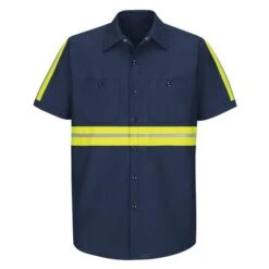 Men's Red Kap Enhanced Visibility Industrial Work Shirt