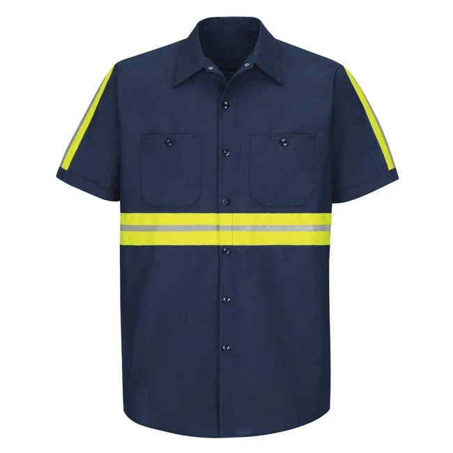 Men's Red Kap Enhanced Visibility Industrial Work Shirt 3 Men's Red Kap Enhanced Visibility Industrial Work Shirt
