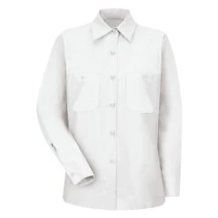 Women's Red Kap Industrial Long Sleeve Work Shirt -Clothing Store 0 650 red kap industrial long sleeve work shirt white
