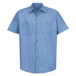 Men's Red Kap Industrial Solid Work Shirt -Clothing Store 0 650 red kap industrial solid work shirt light blue