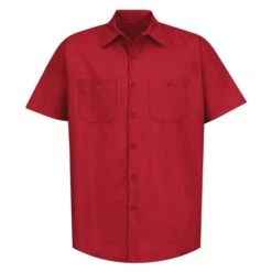 Men's Red Kap Industrial Solid Work Shirt -Clothing Store 0 650 red kap industrial solid work shirt red