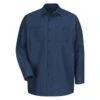 Men's Red Kap Long Sleeve Industrial Solid Work Shirt -Clothing Store 0 650 red kap long sleeve industrial solid work shirt navy