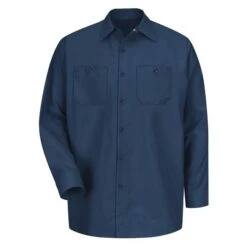 Men's Red Kap Long Sleeve Industrial Solid Work Shirt