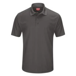 Men's Red Kap Performance Knit Core Polo -Clothing Store 0 650 red kap performance knit core polo charcoal