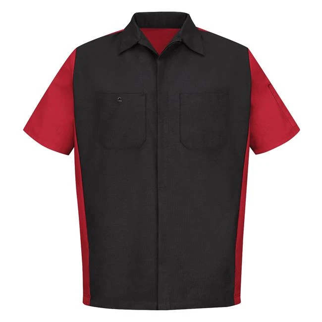 Men's Red Kap Two-Tone Crew Shirt 3 Men's Red Kap Two-Tone Crew Shirt