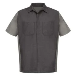Men's Red Kap Two-Tone Crew Shirt 23 Men's Red Kap Two-Tone Crew Shirt -Clothing Store 0 650 red kap two tone crew shirt charcoal gray
