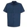 Men's Red Kap Wrinkle Resistant Cotton Work Shirt -Clothing Store 0 650 red kap wrinkle resistant cotton work shirt navy