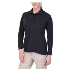 Women's Vertx Coldblack Long Sleeve Polo -Clothing Store 0 650 vertx coldblack long sleeve polo navy2