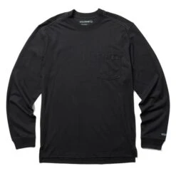 Men's Wolverine Guardian Cotton Long Sleeve Pocket T-Shirt -Clothing Store 0 650 wolverine guardian cotton long sleeve pocket t shirt black