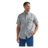 Men's Wrangler Foreman Plaid Shirt 1 Men's Wrangler Foreman Plaid Shirt -Clothing Store 0 650 wrangler foreman plaid shirt gray blue